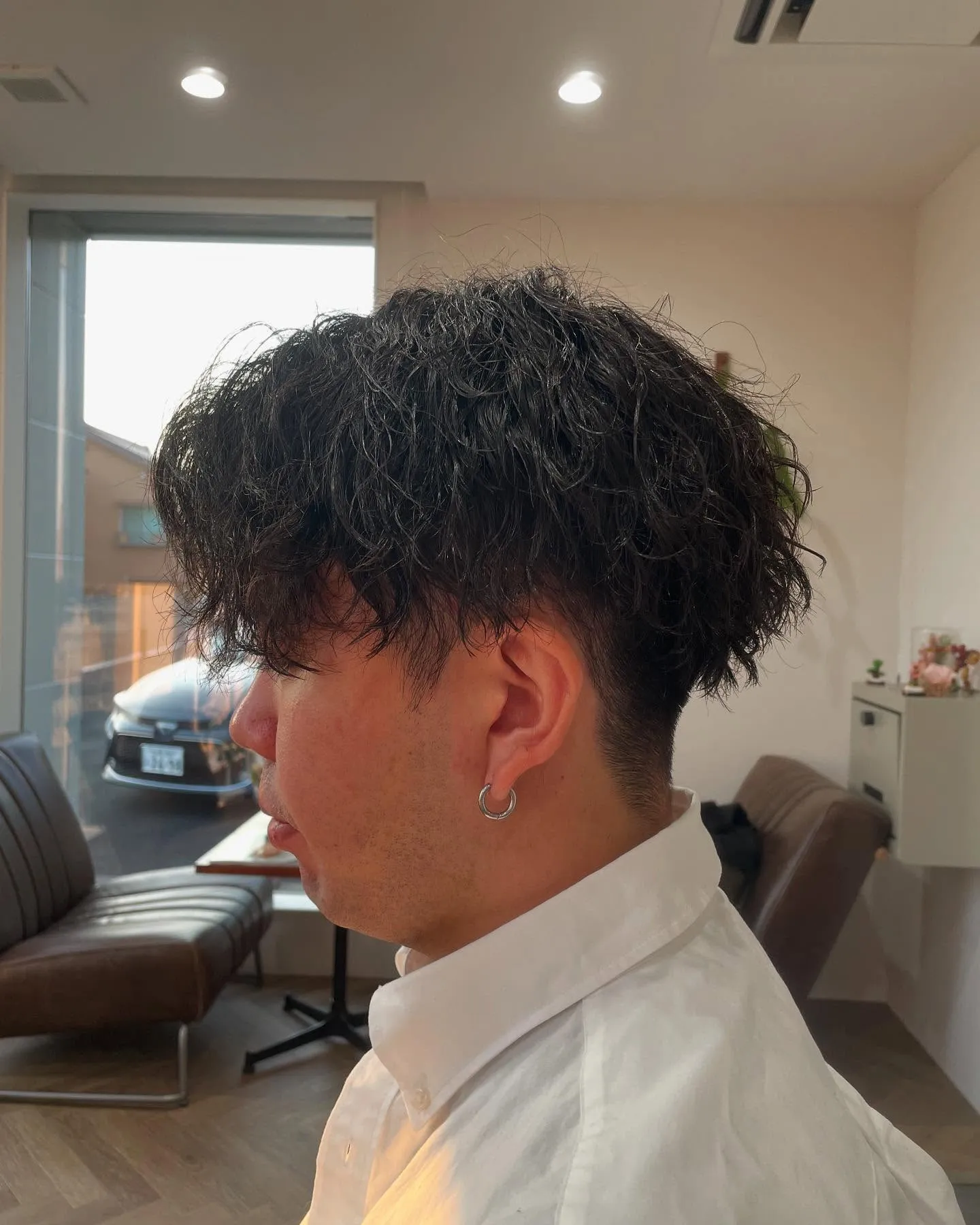 縦落ちツイストスパイラルパーマ🧑‍🦱