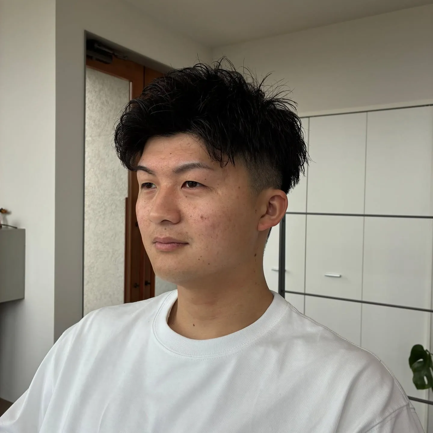 アップバングショートヘア💇