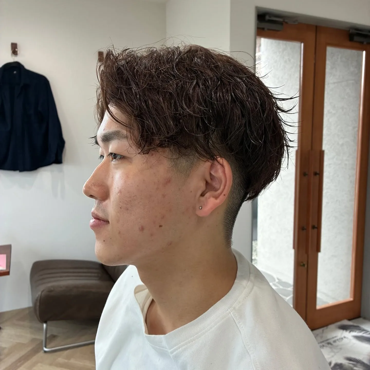 波巻きパーマ🧑‍🦱
