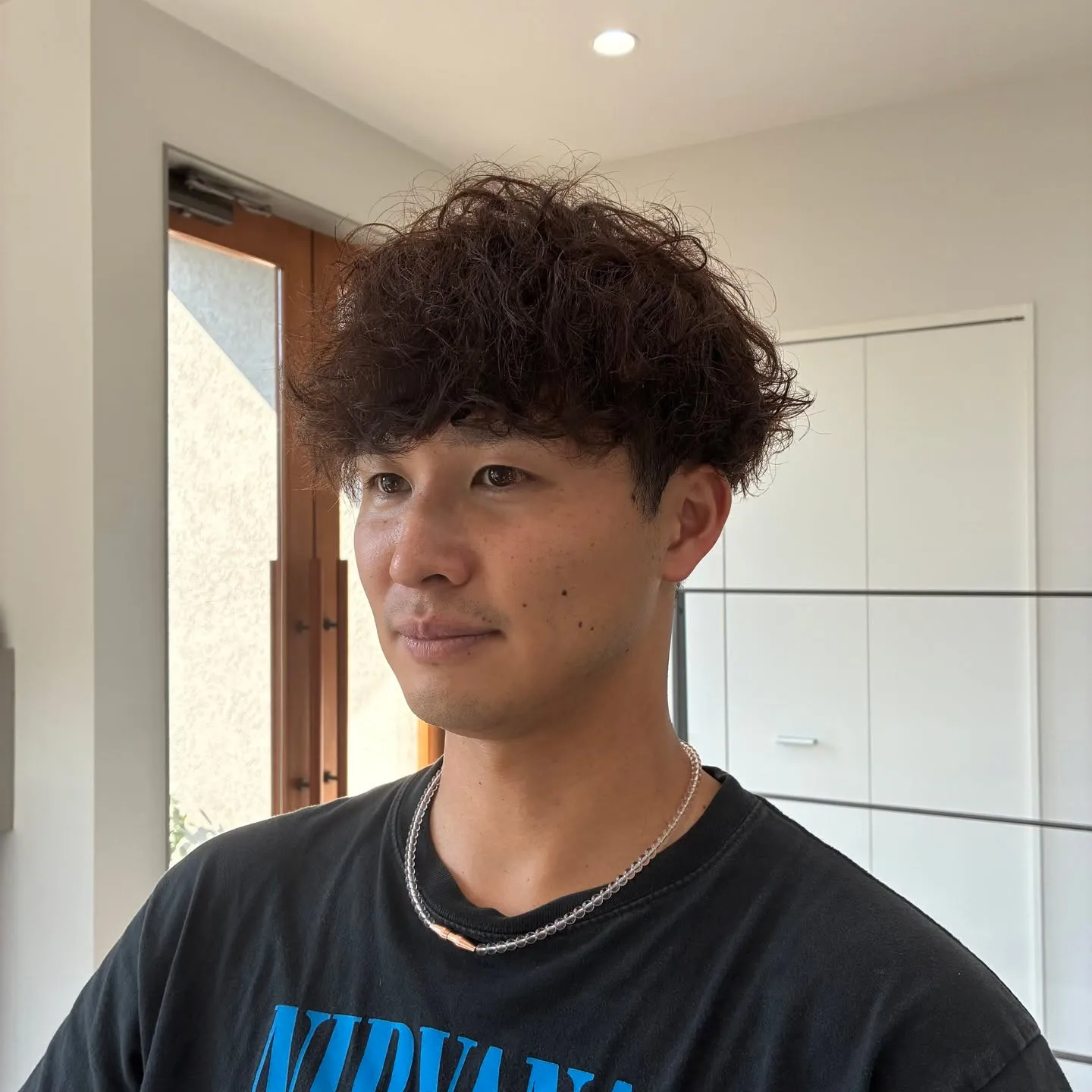 波巻きパーマ🧑‍🦱